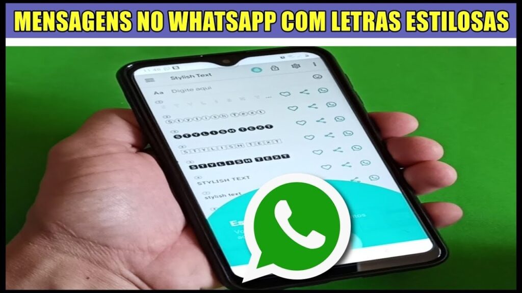 Como Criar mensagens coloridas no chat do WhatsApp com o aplicativo Fancy text generator